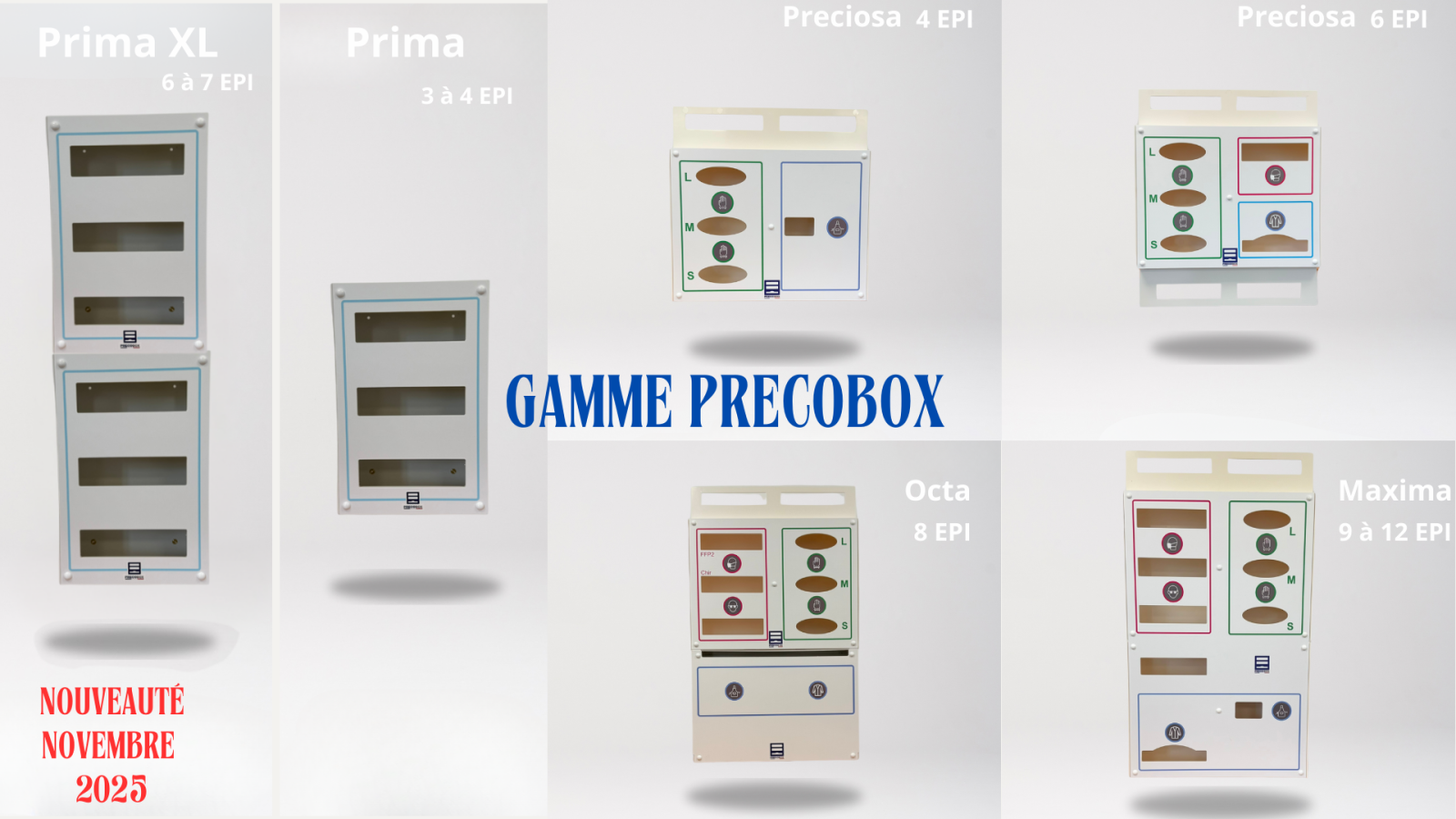 Distributeurs d’EPI PRECOBOX : une solution conforme aux normes de sécurité hospitalière et aux exigences incendie en milieu de soins