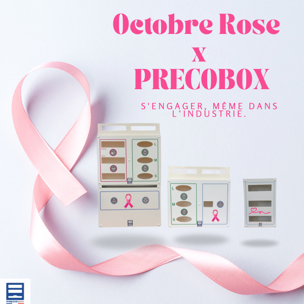 distributeur d’epi personnalisé octobre rose dans un hôpital à paris