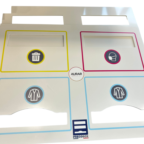distributeur epi précisoa personnalisé en cours de fabrication chez precobox dans le var