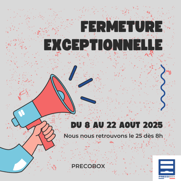 fermeture estivale precobox 