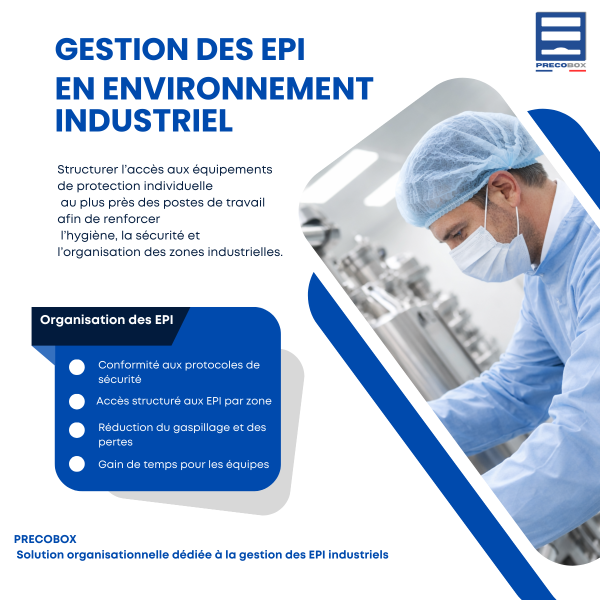 gestion des epi en industrie avec precobox distributeur epi