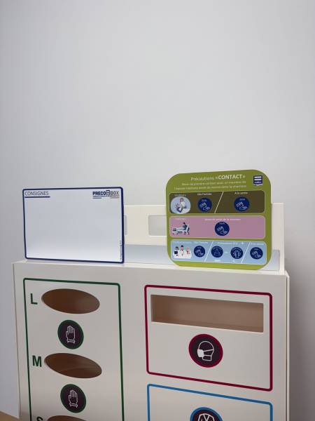 magnet precaution d'hygiene standard precobox distributeur epi