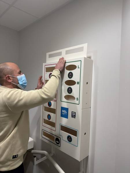 installation d’un distributeur epi precobox maxima au centre des brûlés de l’hôpital édouard herriot à lyon