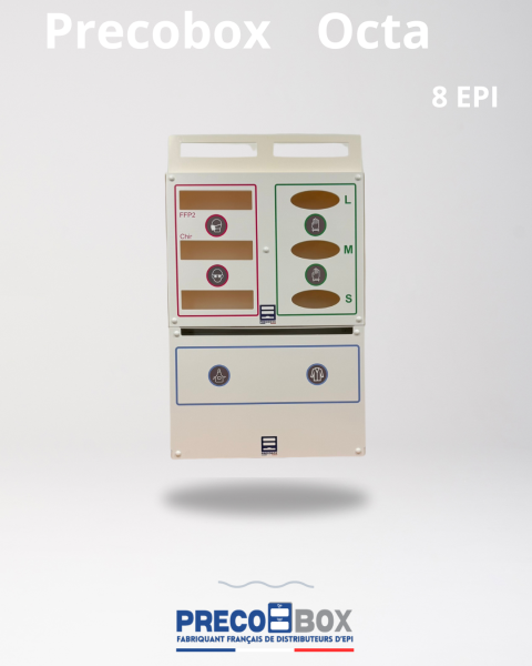 distributeur epi precobox octa 8 face avant à paris