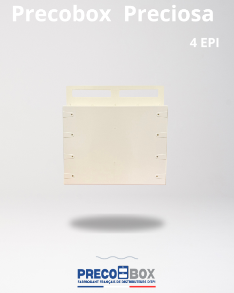 structure arrière du distributeur mural precobox preciosa 4 epi avec système de fixation à lyon